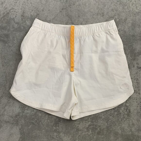 The North Face Class V Shorts Womens Medium White Outdoor Hiking Drawstring 4” - Picture 1 of 11